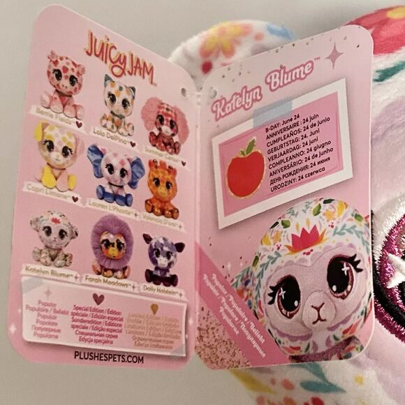 Gund P.Lushes Pets Juicy Jam Katelyn Blume 6" Plush NEW - Picture 6 of 7